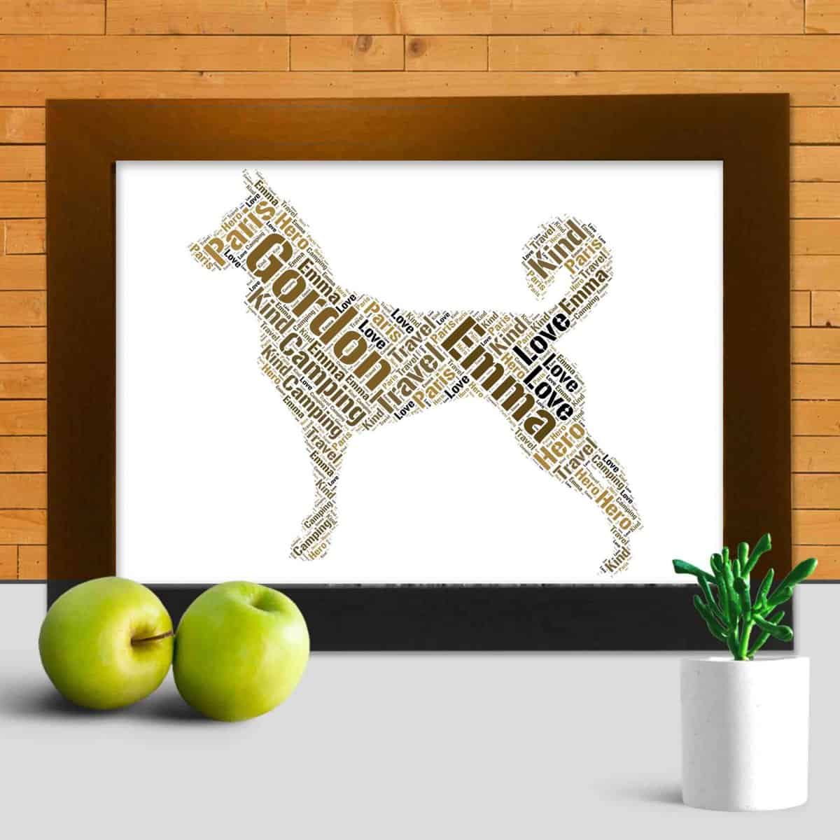 Personalised Canaan Dog Name Print – Custom Word Art - Image 3