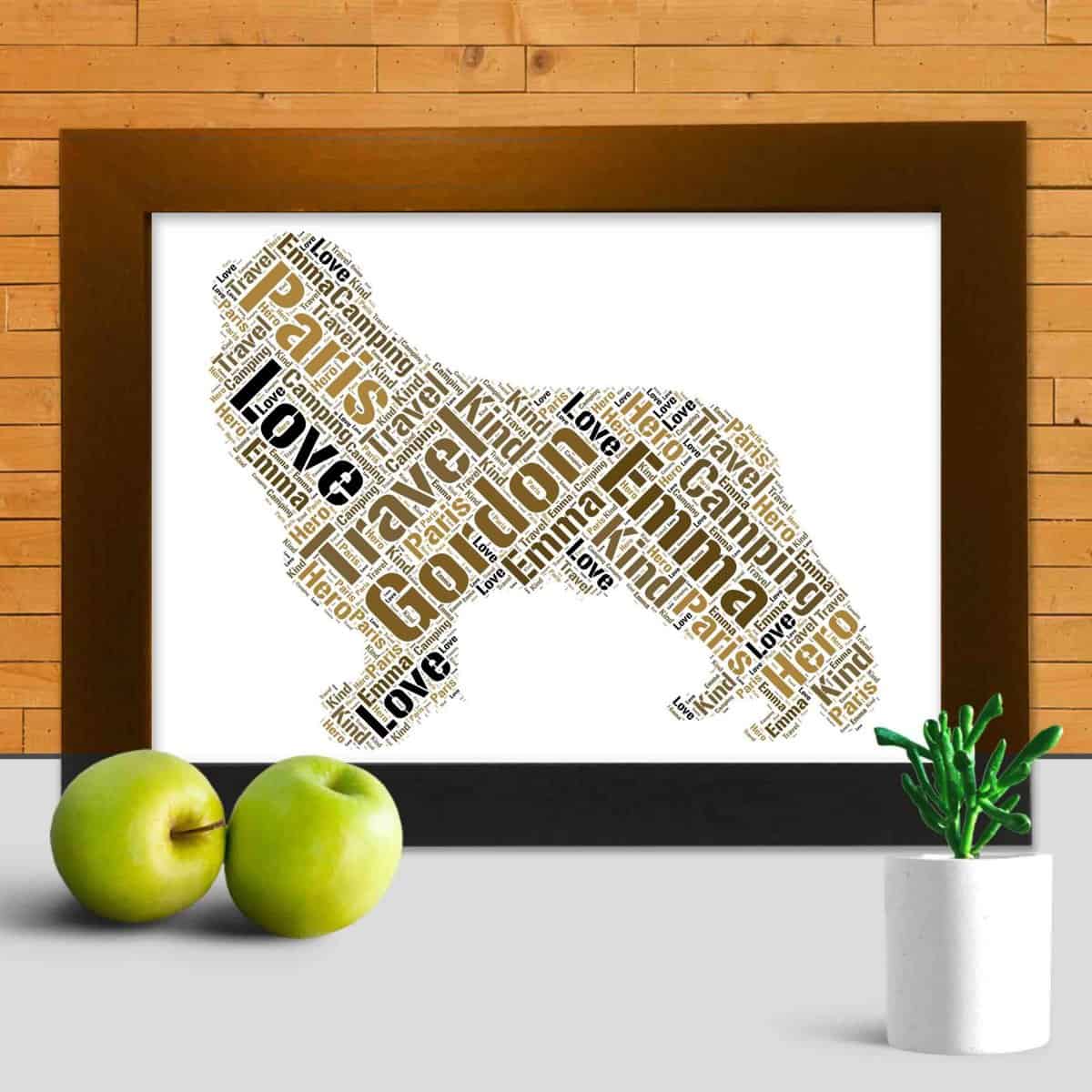 Customised Cavalier King Charles Spaniel Print – Personalised Word Art Gift - Image 2