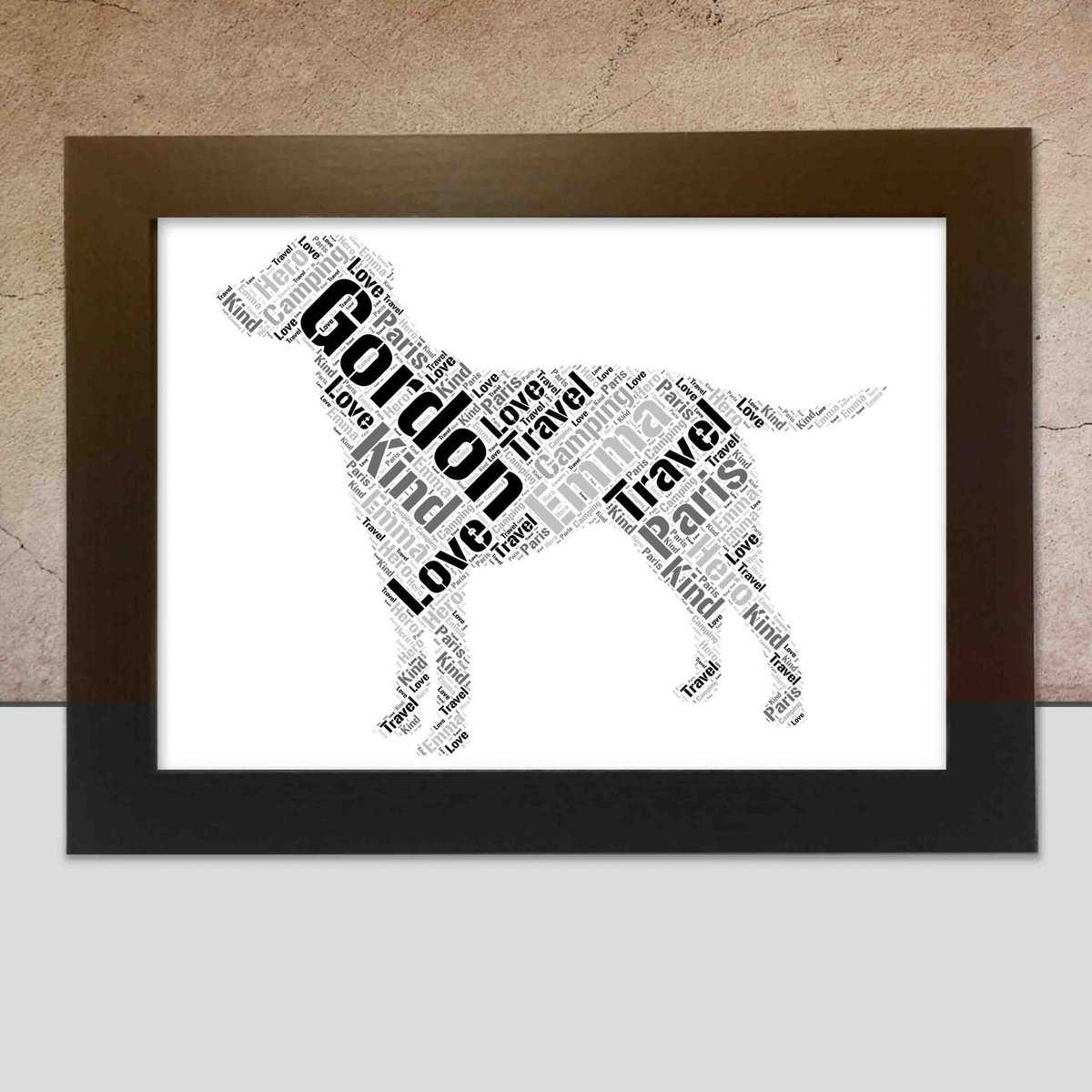 Customised Chesapeake Bay Retriever Print – Personalised Word Art Gift - Image 2