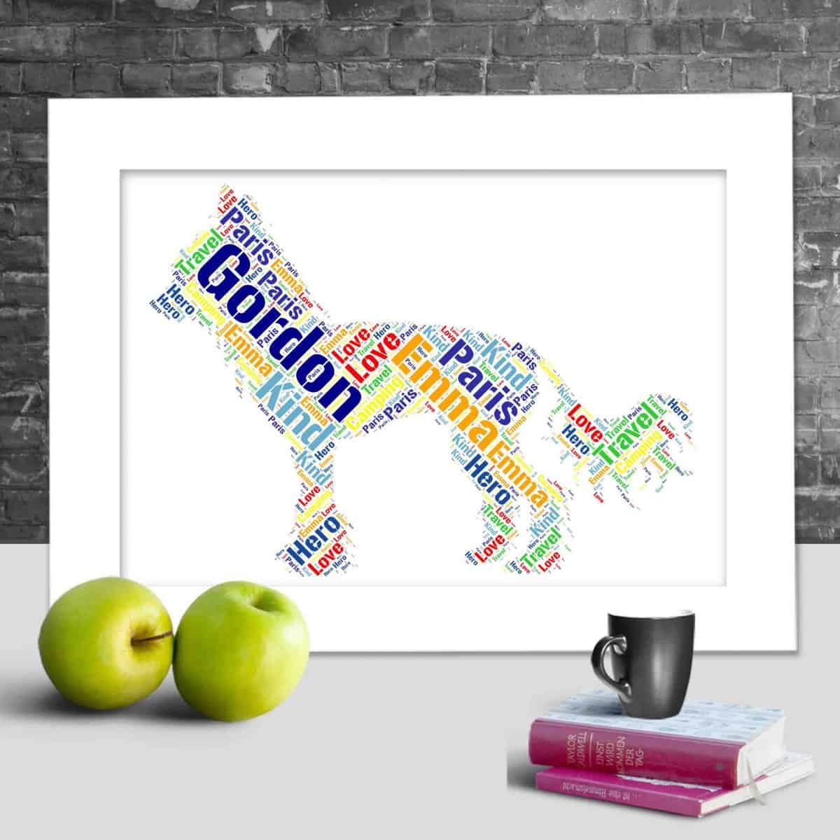 Personalised Chinese Crested Dog Print – Custom Word Art Gift - Image 2