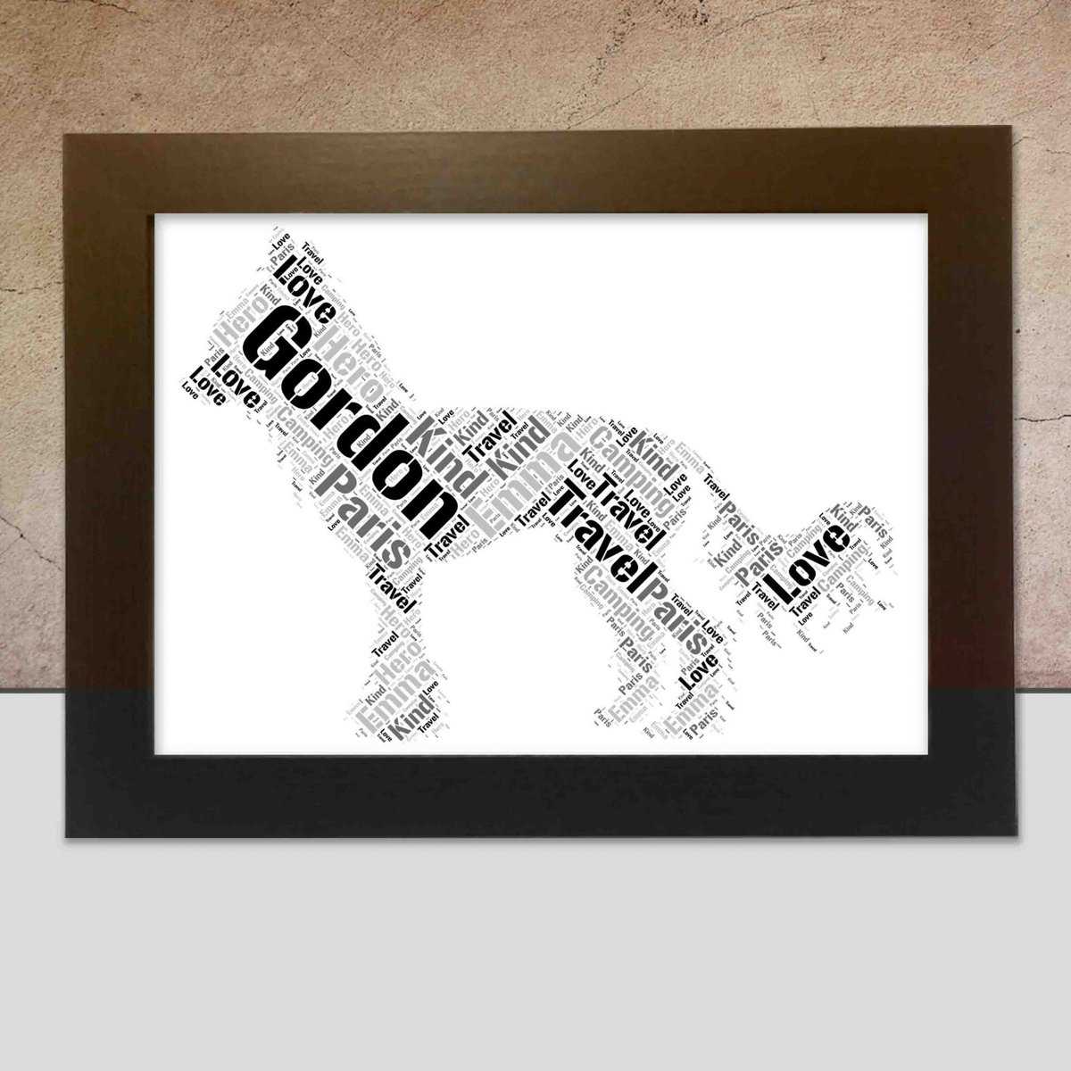 Personalised Chinese Crested Dog Print – Custom Word Art Gift - Image 3