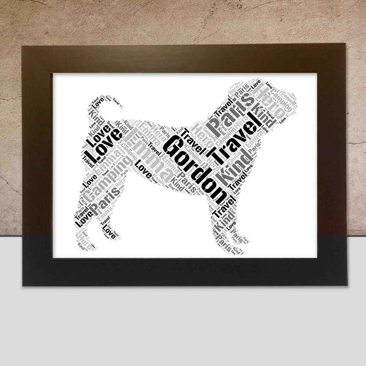 Custom Chinese Shar-pei Word Art – Personalised With Your Own Words - Image 2