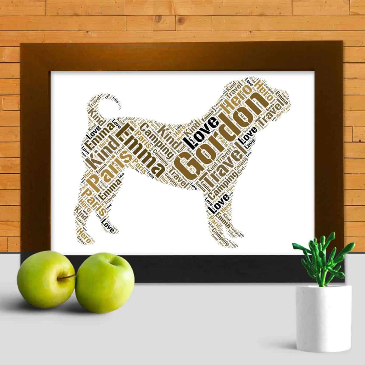 Custom Chinese Shar-pei Word Art – Personalised With Your Own Words - Image 3