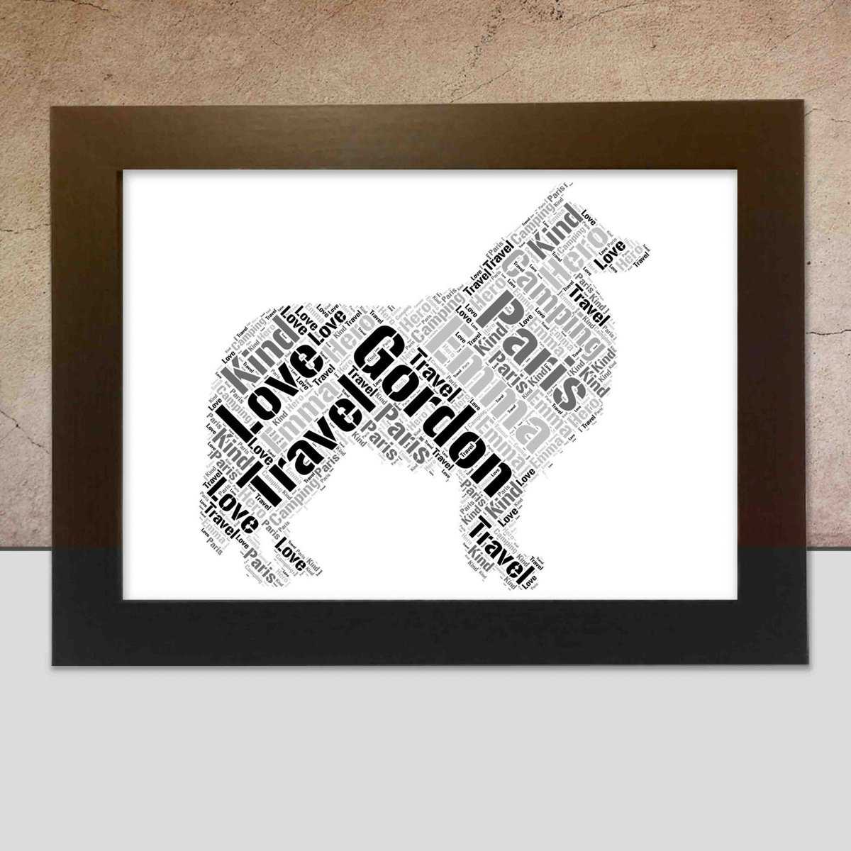 Custom Collie Print, Personalised With Your Words - Image 3