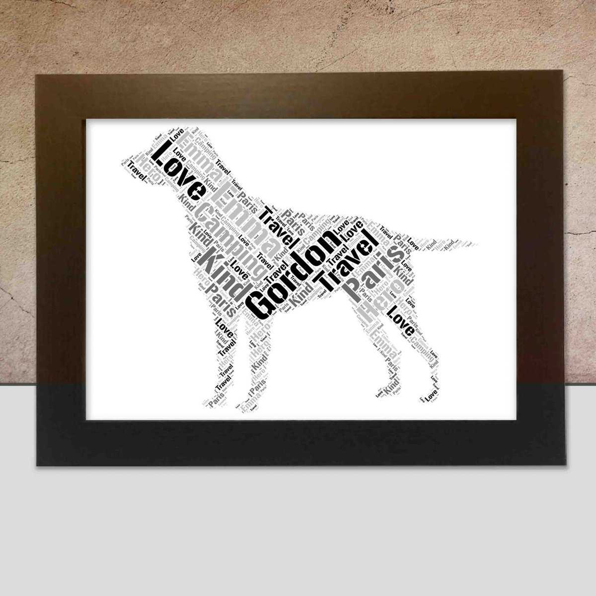Personalised Curly-coated Retriever Word Art Gift – Made For You