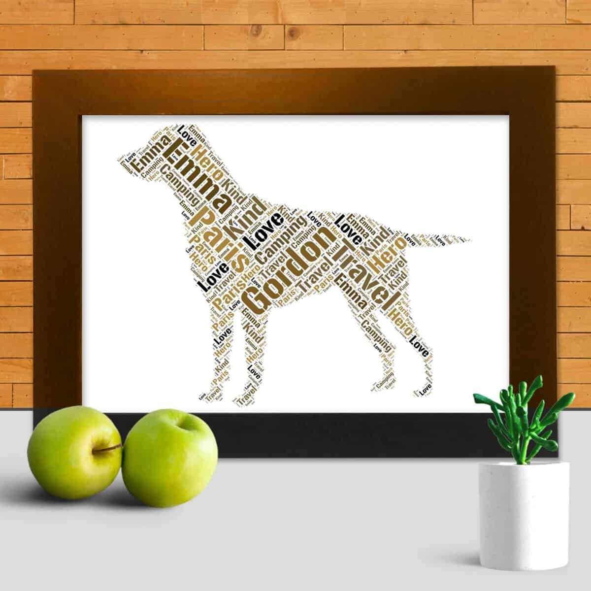 Personalised Curly-coated Retriever Word Art Gift – Made For You - Image 3