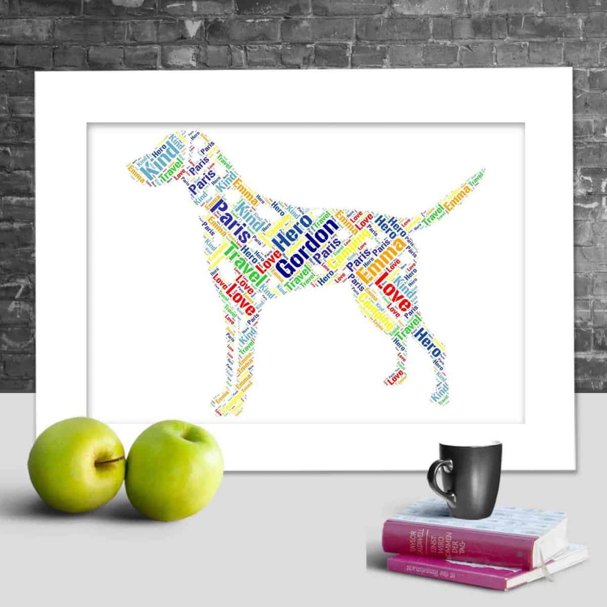 Customised Dalmatian Gift – Personalised Word Art Print - Image 2