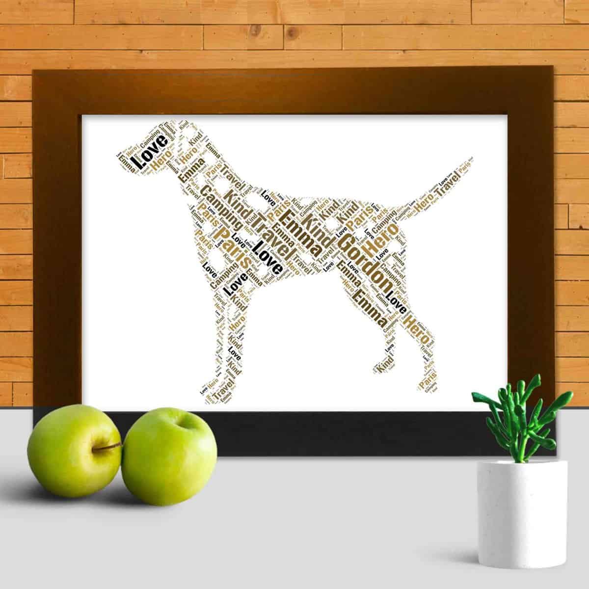 Customised Dalmatian Gift – Personalised Word Art Print - Image 3