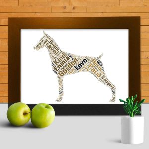 Personalised Doberman Pinscher