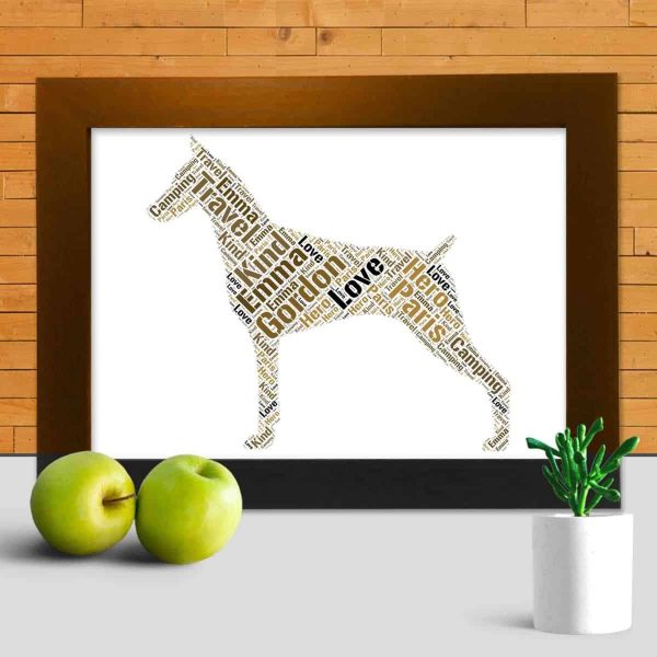 Personalised Doberman Pinscher