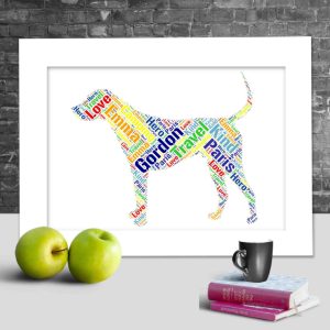 English Foxhound word art print