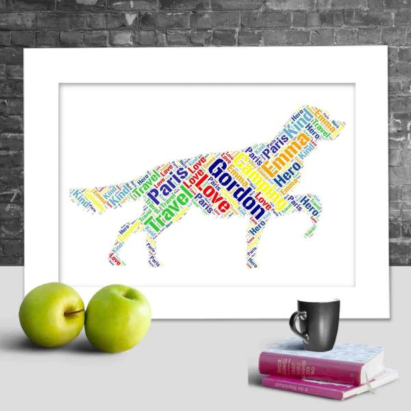 Personalised English Setter word art