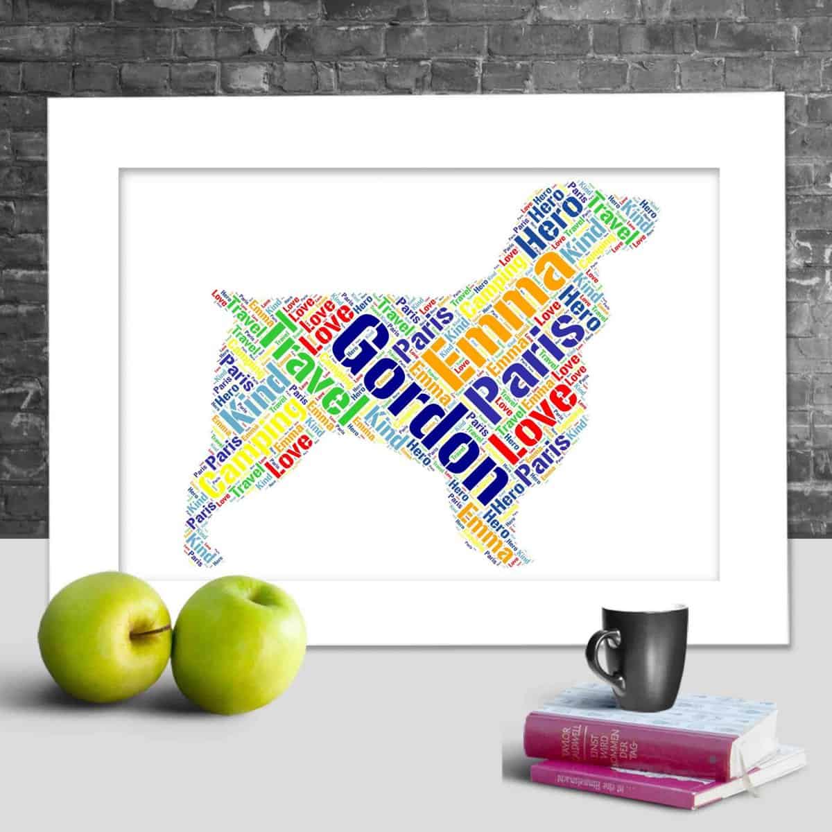 Custom Field Spaniel Print, Personalised With Your Words - Image 2