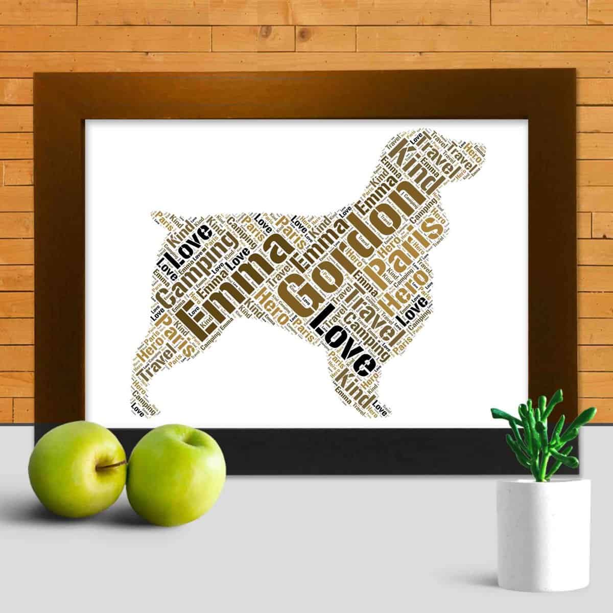 Custom Field Spaniel Print, Personalised With Your Words - Image 3