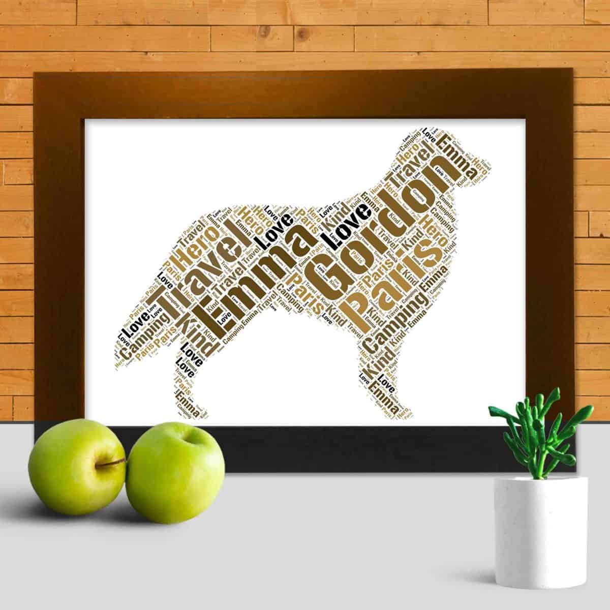 Flat-coated Retriever Custom Print – Personalised Word Art Design - Image 3
