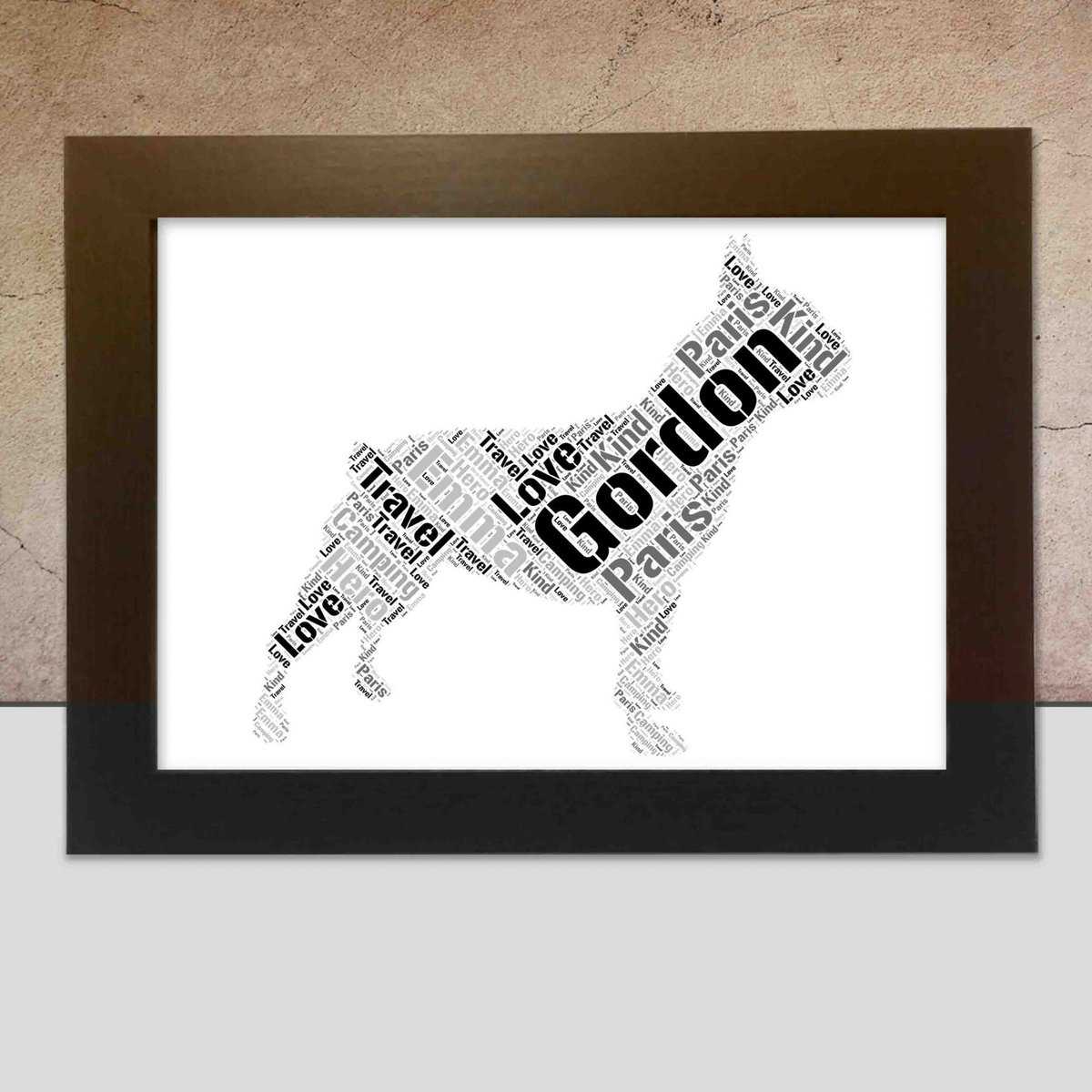 Personalised French Bulldog Name Print – Custom Word Art - Image 3