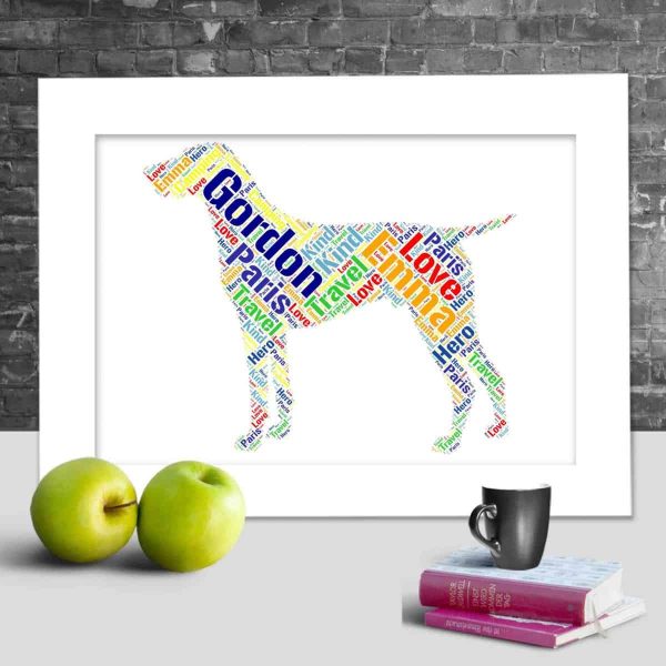 Shorthaired Pointer word art print