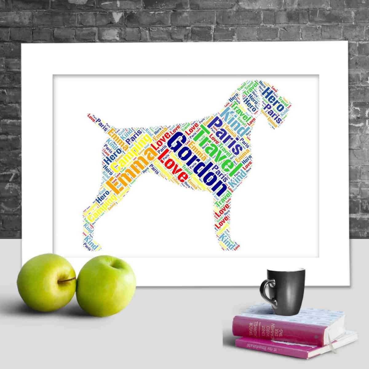 Customised German Wirehaired Pointer Print – Personalised Word Art Gift - Image 2