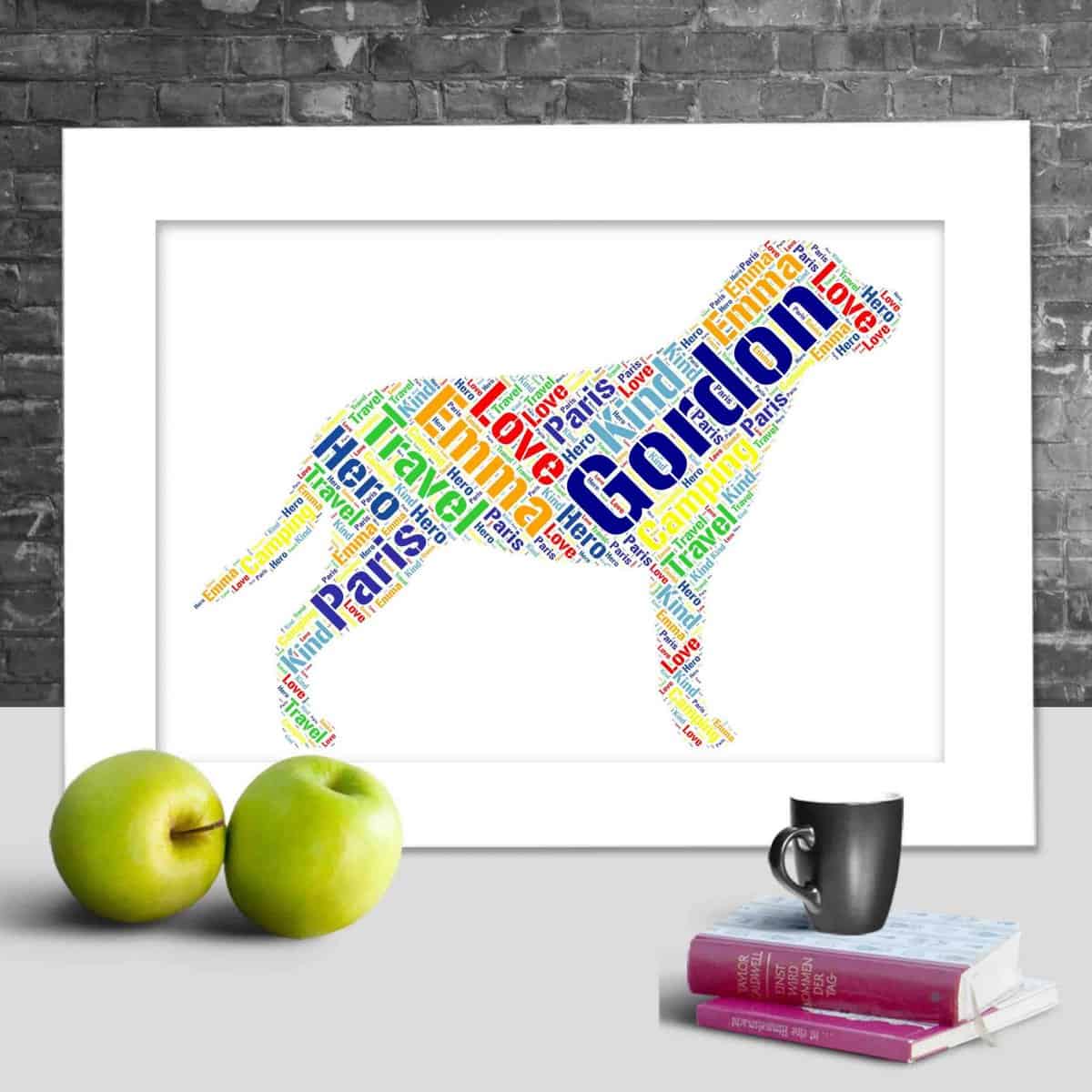 Custom Greater Swiss Mountain Dog Print, Personalised With Your Words - Image 2