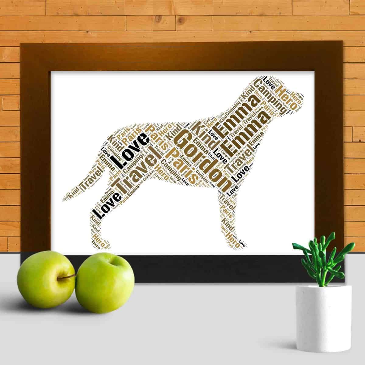 Custom Greater Swiss Mountain Dog Print, Personalised With Your Words - Image 3