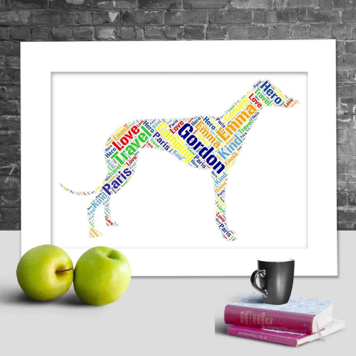 Personalised Greyhound Word Art Gift – Made For You - Image 2