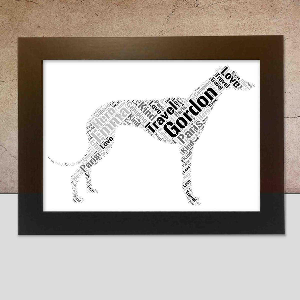 Personalised Greyhound Word Art Gift – Made For You - Image 3