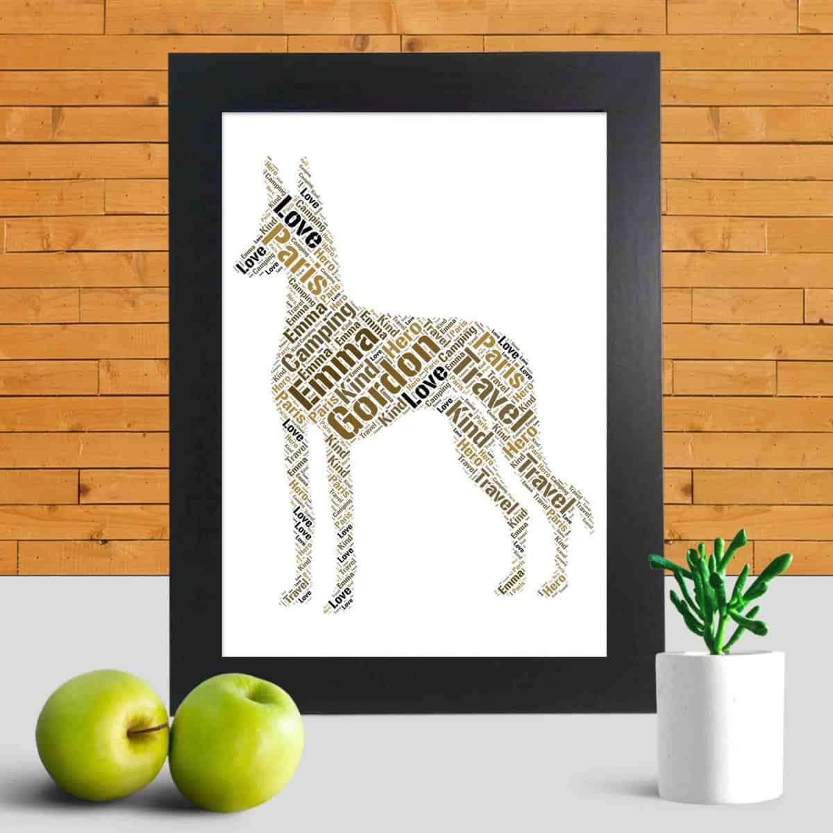 Customised Ibizan Hound Gift – Personalised Word Art Print - Image 3