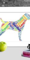 Personalised Jack Russell Terrier word art