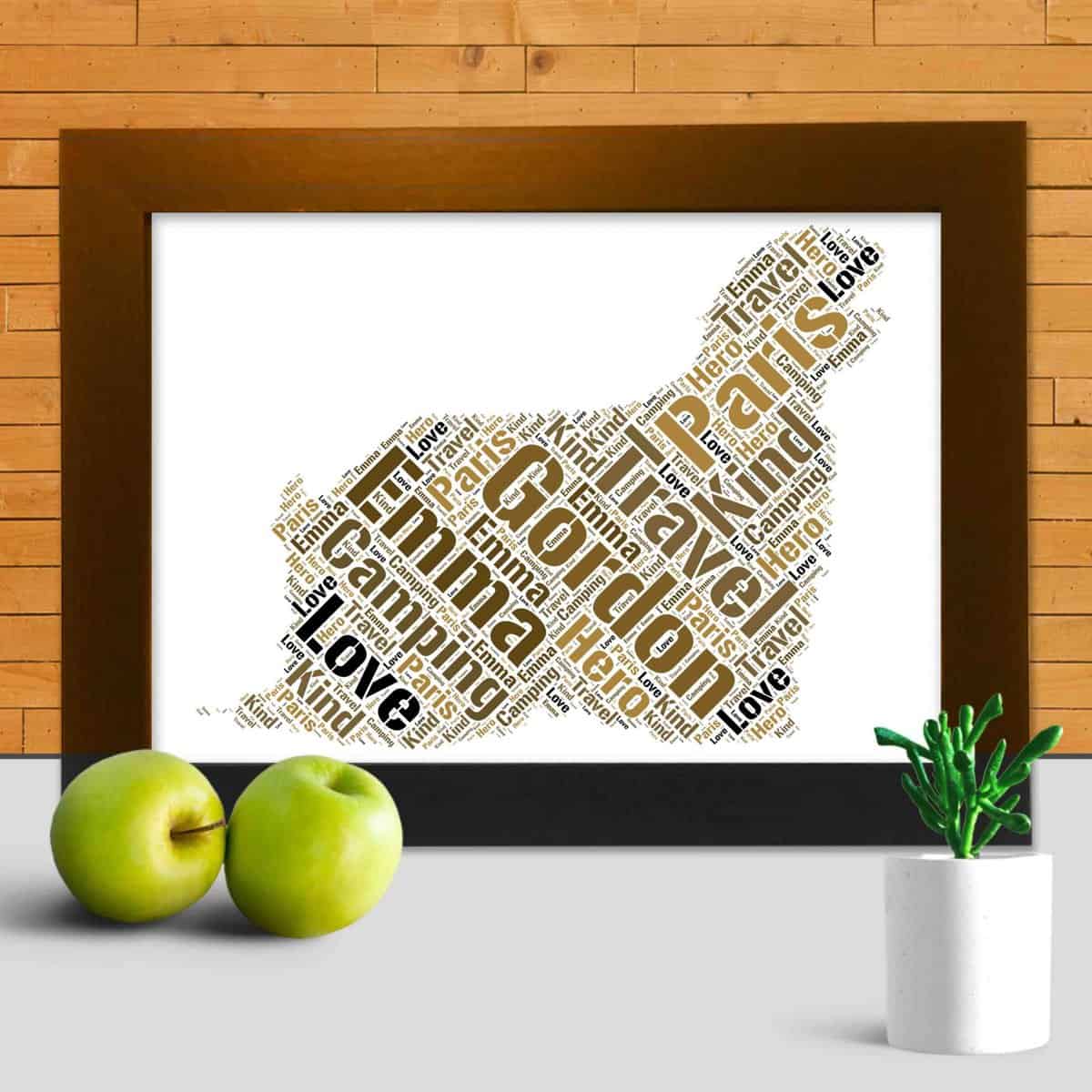 Komondor Custom Print – Personalised Word Art Design - Image 3