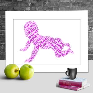 Personalised Baby word art