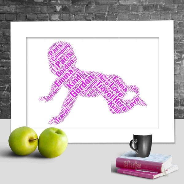 Personalised Baby word art