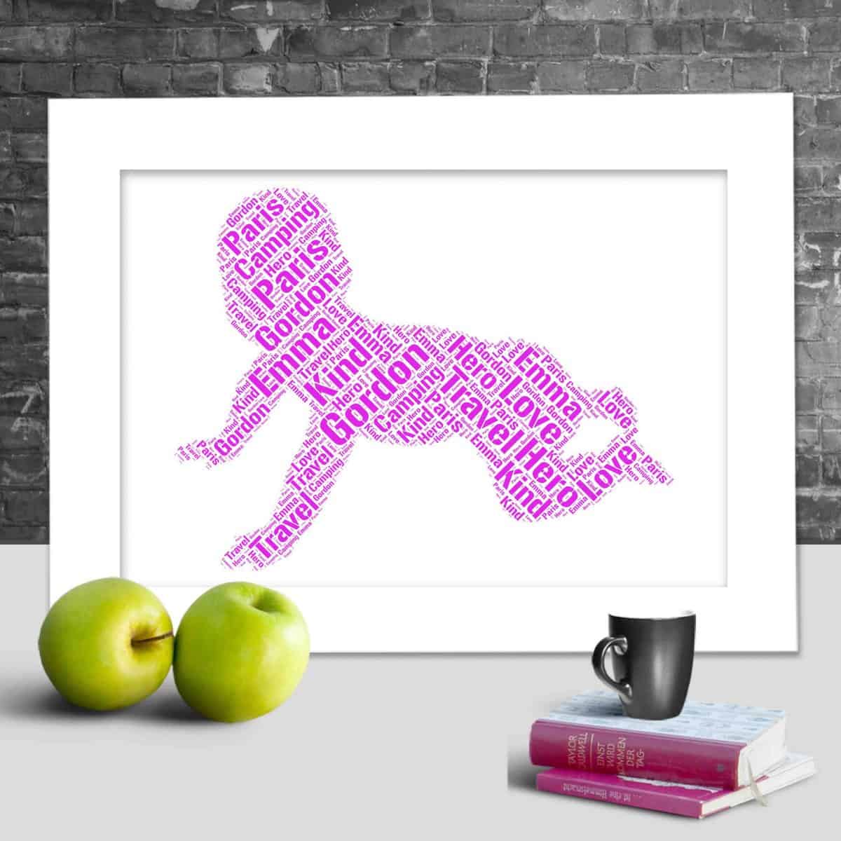 Personalised Baby word art