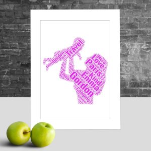 Mum and baby word art