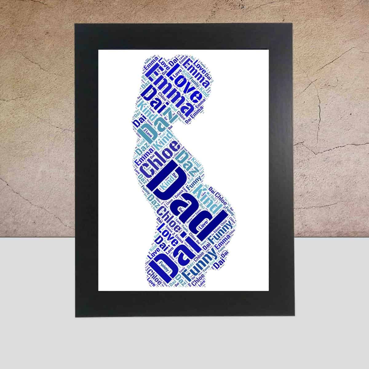 Customised Pregnancy Gift – Personalised Word Art Print - Image 2