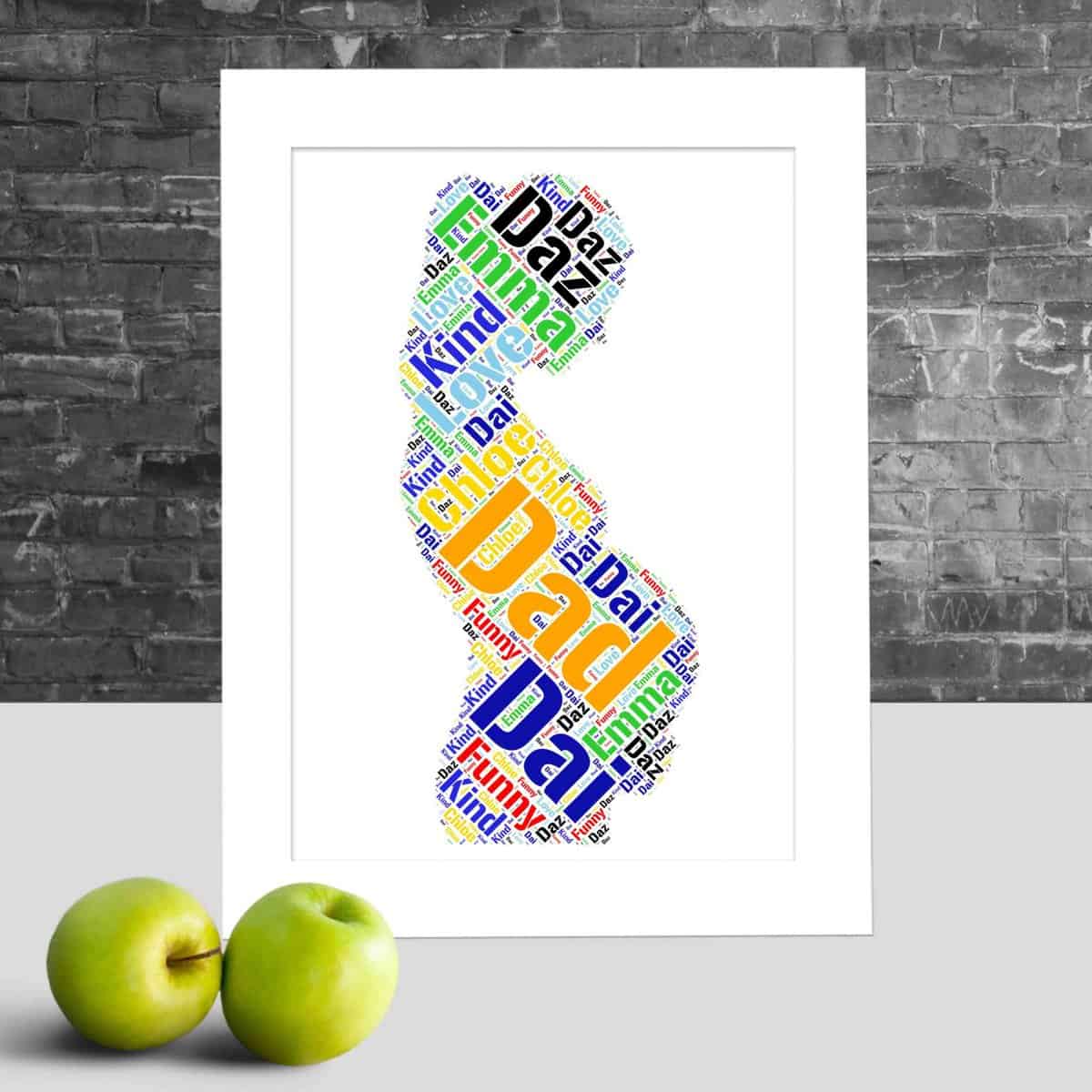 Customised Pregnancy Gift – Personalised Word Art Print - Image 3