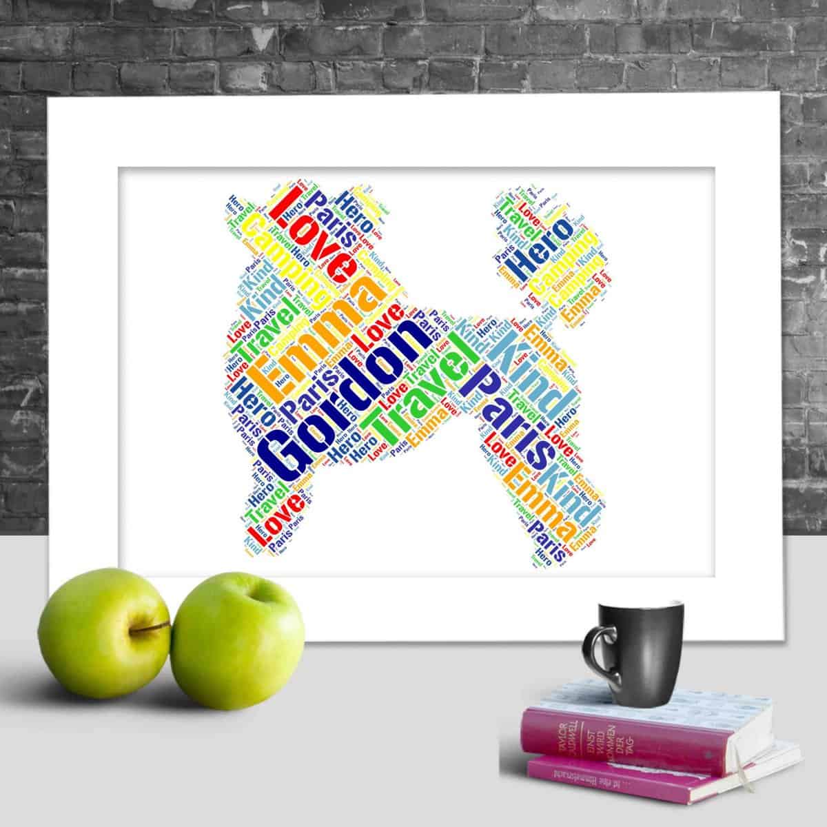 Maltese Dog Personalised Word Art – Custom Made Print - Image 2