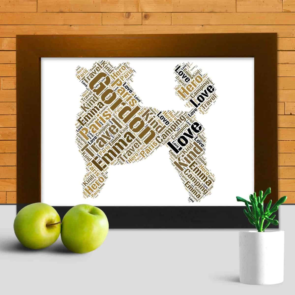 Maltese Dog Personalised Word Art – Custom Made Print - Image 3