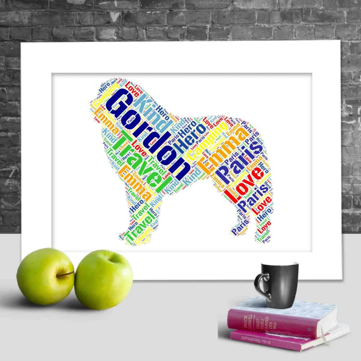 Customised Kuvasz Gift – Personalised Word Art Print - Image 2