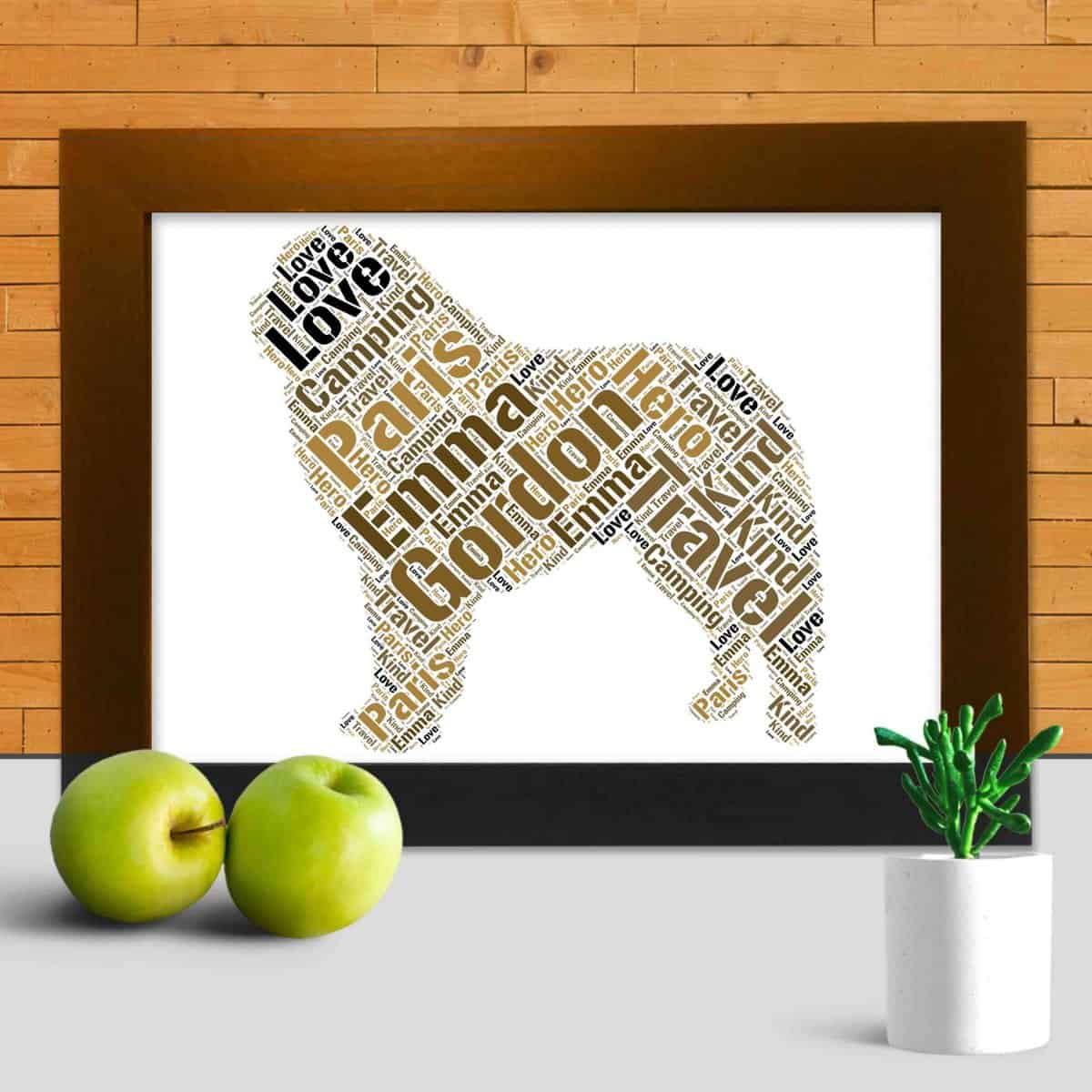 Customised Kuvasz Gift – Personalised Word Art Print - Image 3