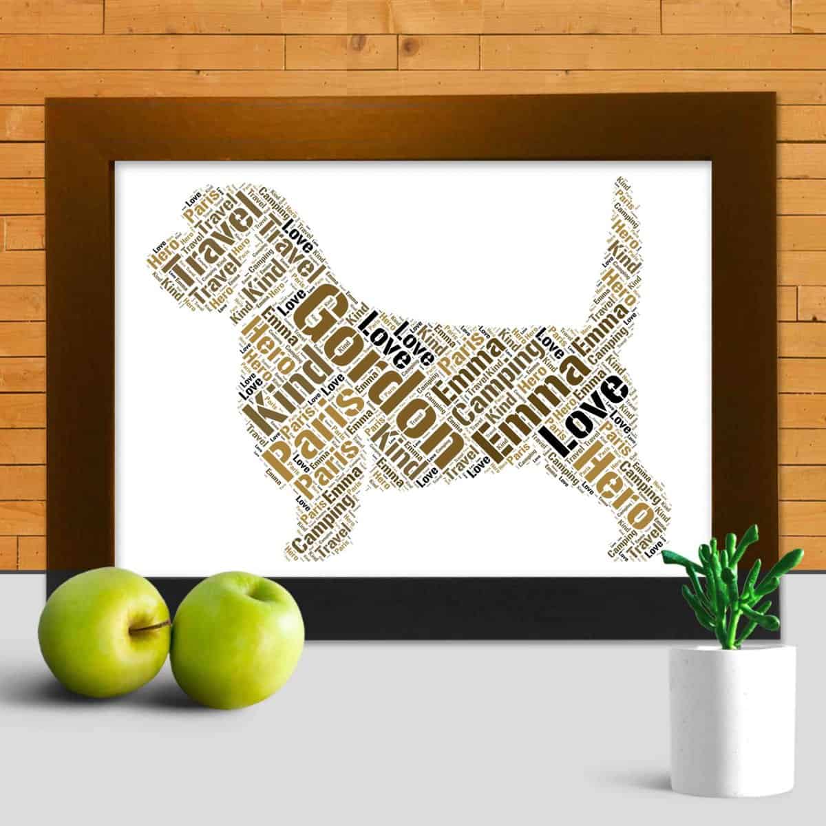 Personalised Petit Basset Griffon Vendeen Wall Art – Custom Made With Your Words - Image 3