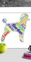 Personalised Poodle Toy word art
