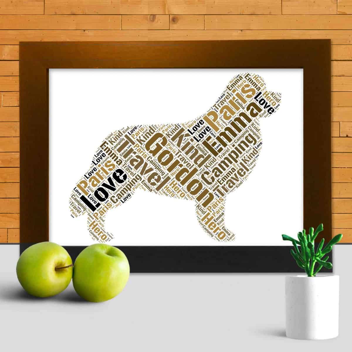 Custom Newfoundland Print, Personalised With Your Words - Image 3