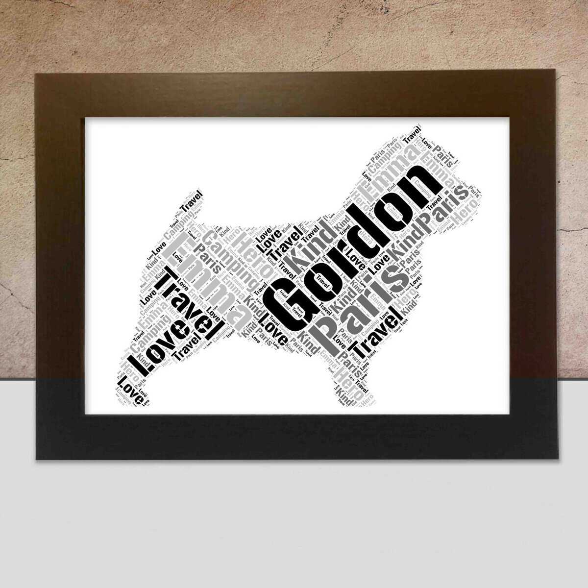 Personalised Norwich Terrier Name Print – Custom Word Art - Image 2