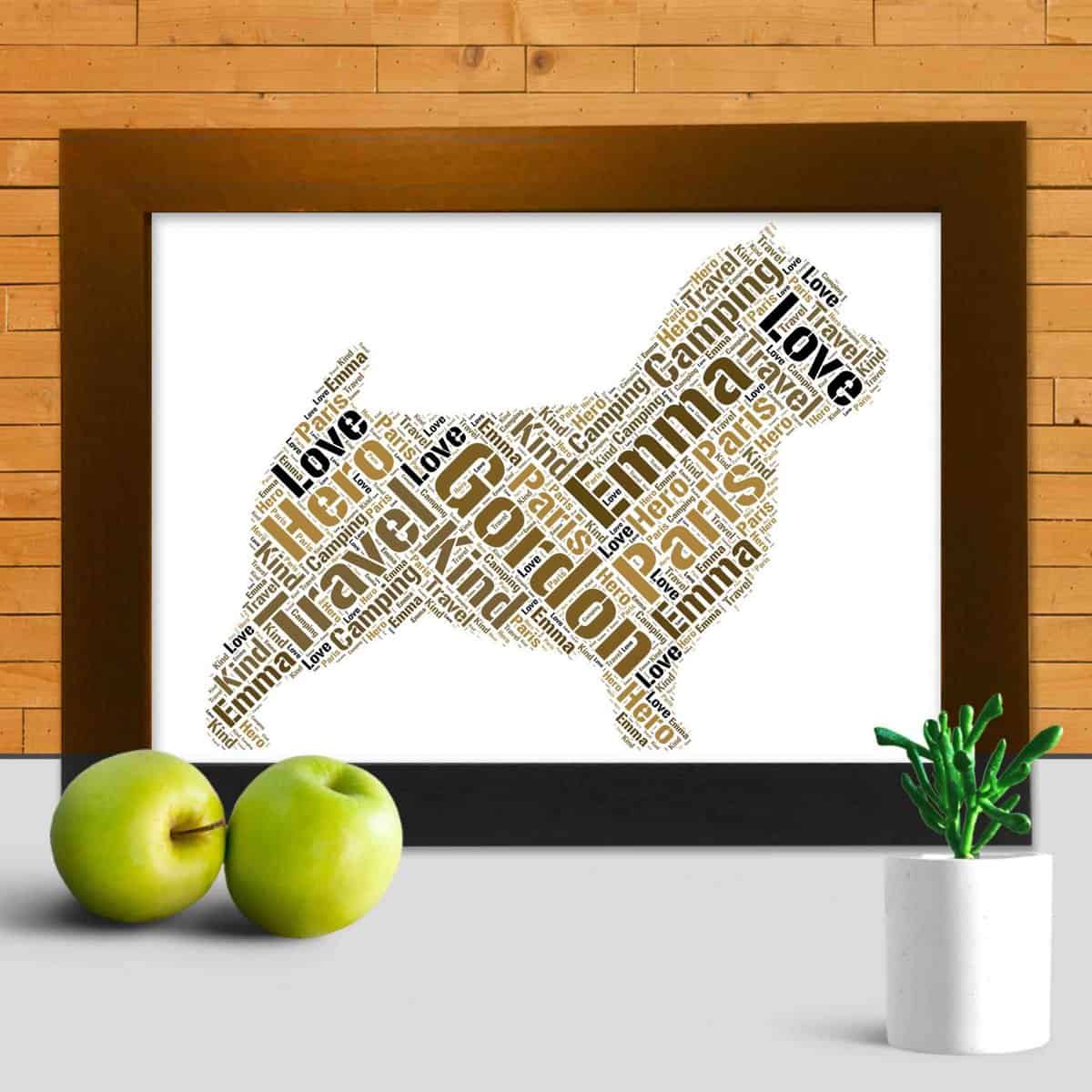 Personalised Norwich Terrier Name Print – Custom Word Art - Image 3