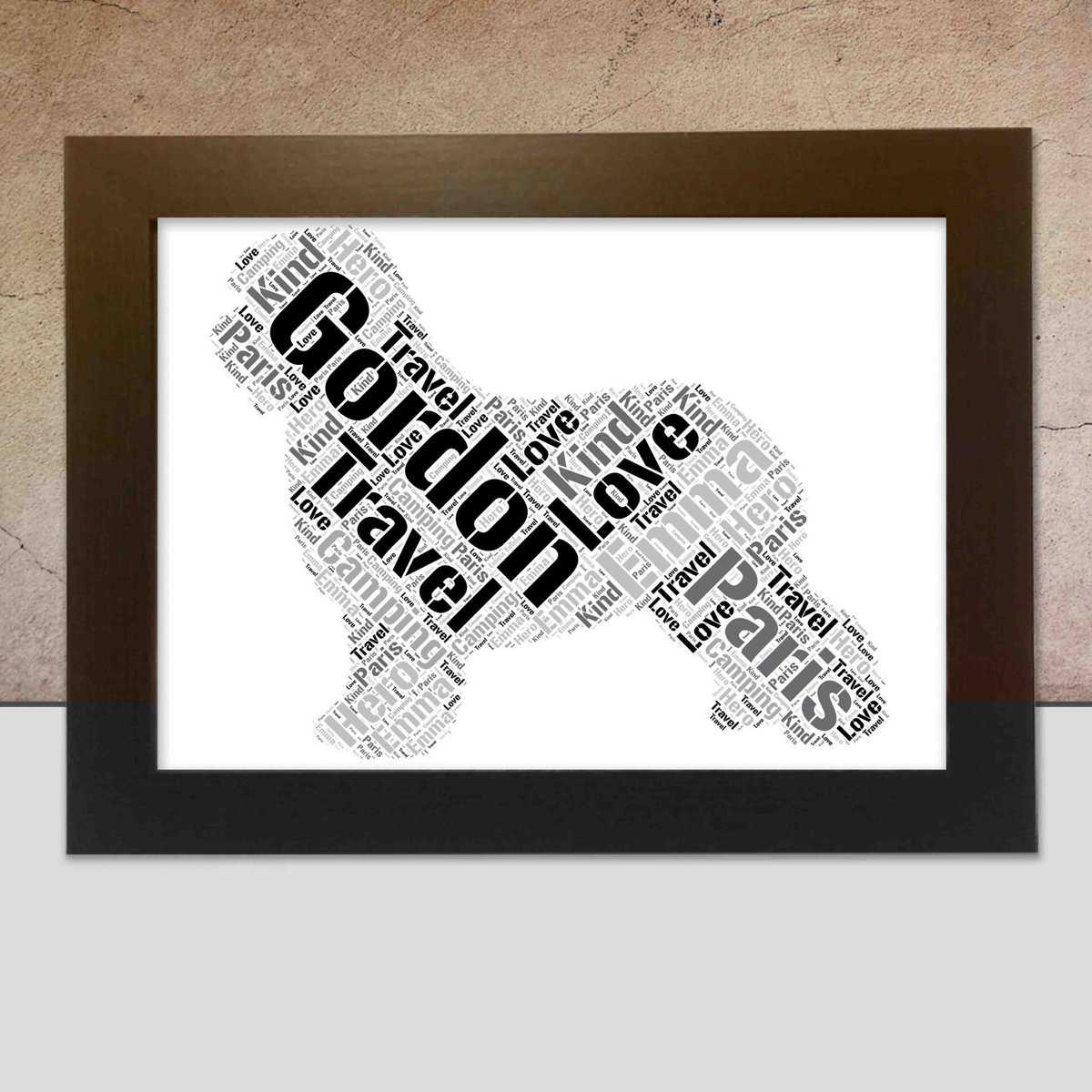 Personalised Old English Sheepdog Print – Custom Word Art Gift - Image 2