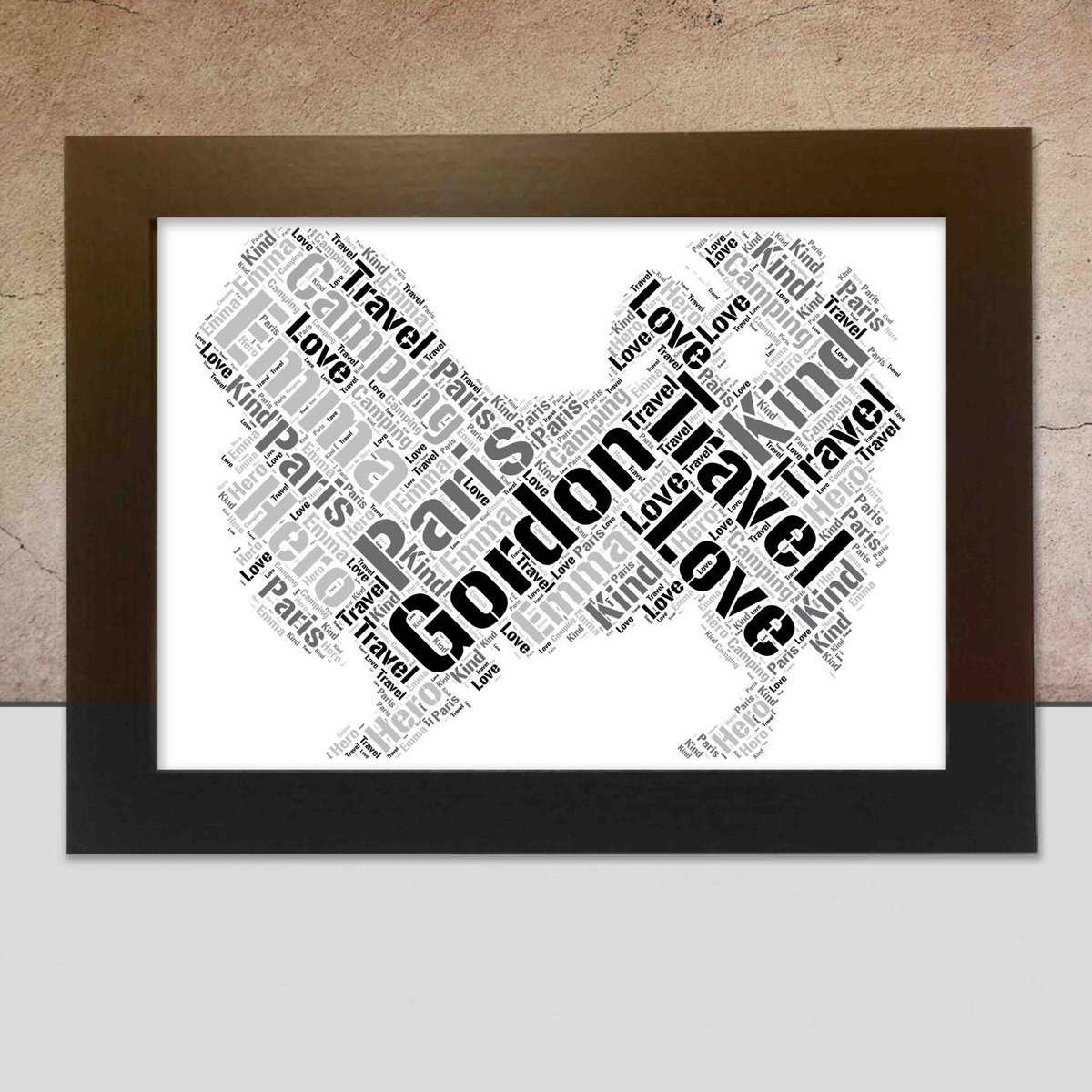 Pekingese Personalised Word Art – Custom Made Print - Image 2
