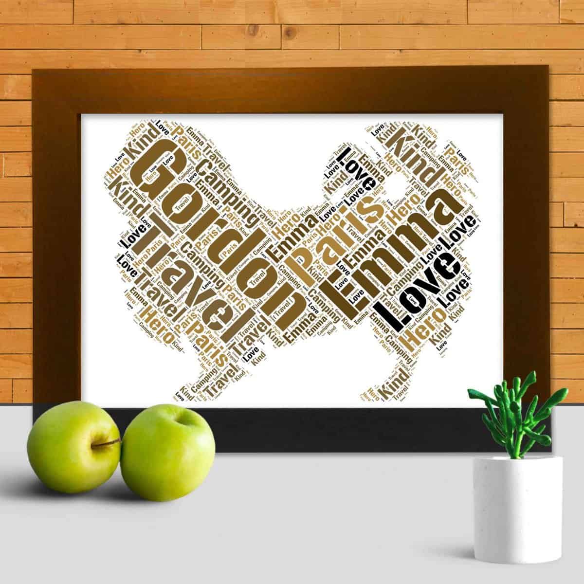 Pekingese Personalised Word Art – Custom Made Print - Image 3