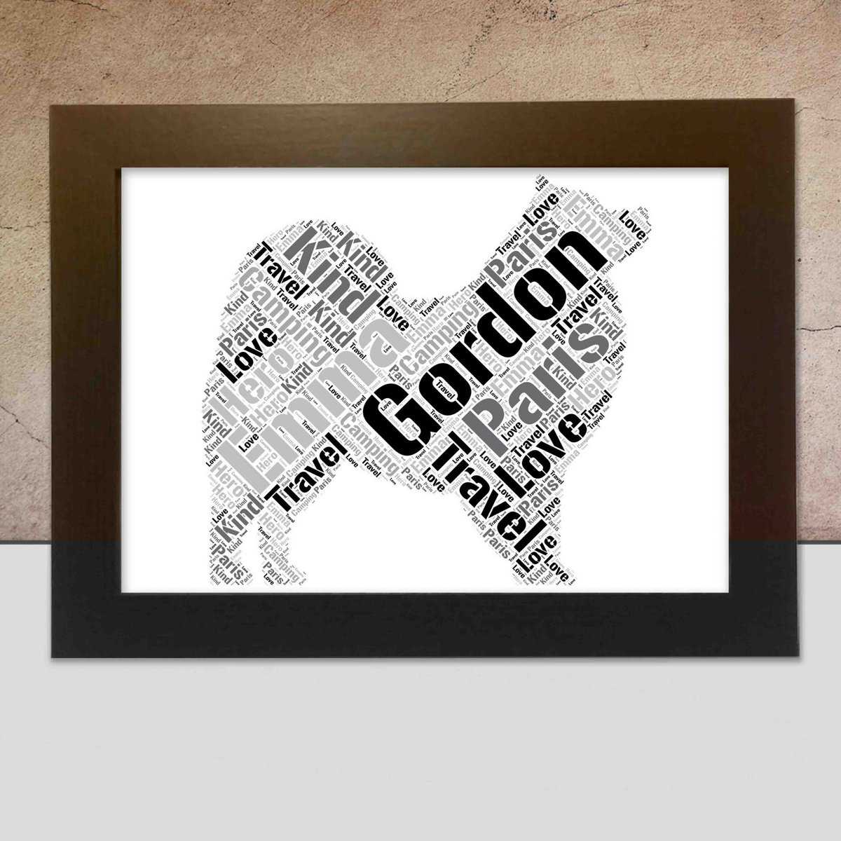 Personalised Samoyed Wall Art – Custom Made With Your Words - Image 2