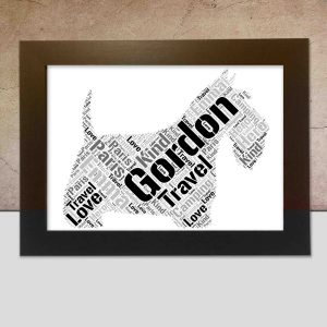 Scottish Terrier word art print