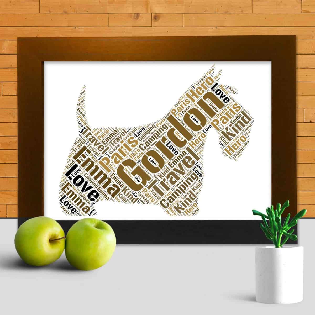 Personalised Scottish Terrier Name Print – Custom Word Art - Image 3
